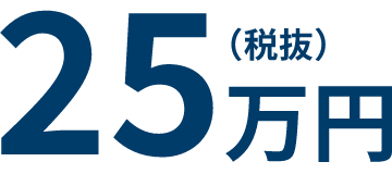 25万円（税抜）